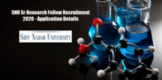 SNU Sr Research Fellow Recruitment 2020 - Application Details