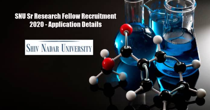 SNU Sr Research Fellow Recruitment 2020 - Application Details