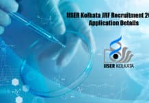 IISER Kolkata JRF Recruitment 2020 - Application Details