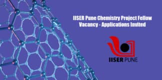 IISER Pune Chemistry Project Fellow Vacancy - Applications Details