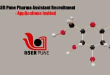 IISER Pune Pharma Assistant Recruitment - Applications Invited