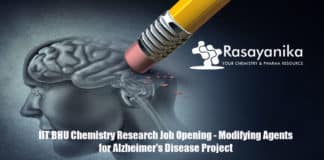 IIT BHU Chemistry Research Job Opening