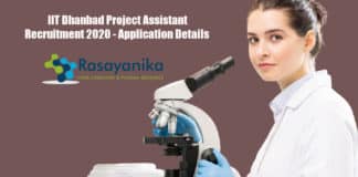 IIT Dhanbad Project Assistant Recruitment 2020 - Application Details