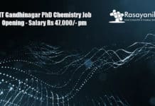 IIT Gandhinagar PhD Chemistry Job Opening - Application Details