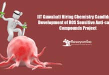 IIT Guwahati Hiring Chemistry Candidates - Development of ROS Sensitive Anti-cancer Compounds