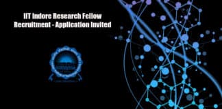 IIT Indore Research Fellow Recruitment - Application Invited