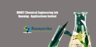 MNNIT Chemical Engineering Job Opening - Applications Invited