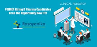 PGIMER Clinical Research Coordinator Recruitment - Application details