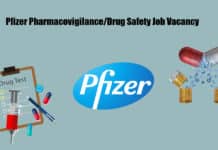 Pfizer Pharmacovigilance/Drug Safety Job Vacancy - Apply Online