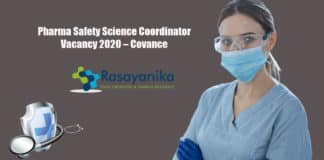 Pharma Safety Science Coordinator Vacancy 2020 – Covance