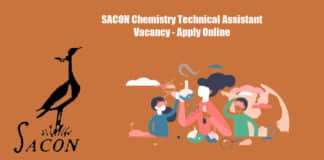 SACON Chemistry Technical Assistant Vacancy - Apply Online