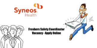 Syneos Health Freshers Safety Coordinator Vacancy - Apply Online