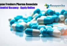 Syngene Freshers Pharma Associate Scientist Vacancy - Apply Online