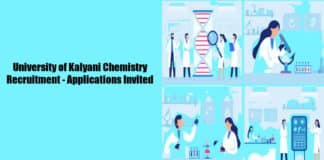 University of Kalyani Chemistry Recruitment - Applications Invited