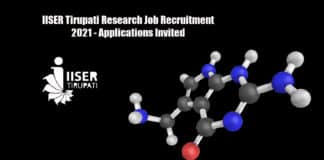 IISER Tirupati Research Job Recruitment 2021 - Applications Invited