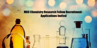 MKU Chemistry Research Fellow Recruitment - Applications Invited