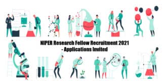 NIPER Research Fellow Recruitment 2021 - Applications Invited