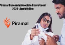 Piramal Research Associate Recruitment 2021 - Apply Online