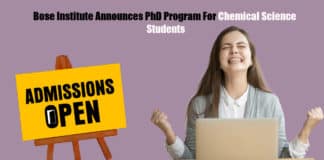 Bose Institute Announces PhD Program For Chemical Science Students