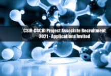 CSIR-CGCRI Project Associate Recruitment 2021 - Applications Invited