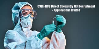 CSIR- IICB Direct Chemistry JRF Recruitment - Applications Invited