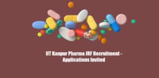 IIT Kanpur Pharma JRF Recruitment - Applications Invited