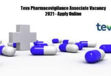 Teva Pharmacovigilance Associate Vacancy 2021 - Apply Online