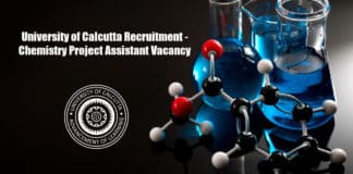 University of Calcutta Recruitment - Chemistry Project Assistant Vacancy