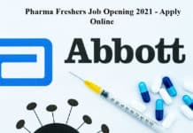 Abbott Pharma Freshers Job Opening 2021 - Apply Online