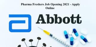 Abbott Pharma Freshers Job Opening 2021 - Apply Online
