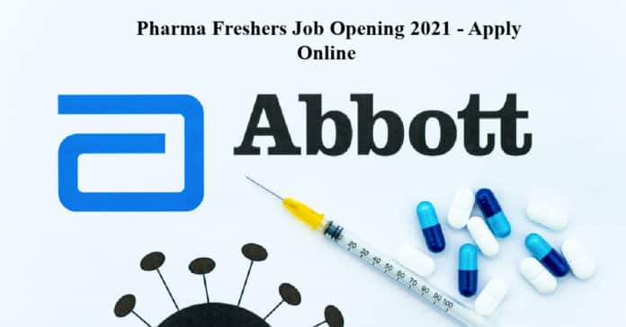 Abbott Pharma Freshers Job Opening 2021 - Apply Online
