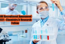 BHU Recruitment Announced 2021 - Chemistry Jr Research Fellow