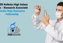 IISER Kolkata High Salary Job - Research Associate Under Raja Ramanna Fellowship