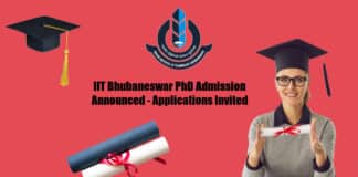 IIT Bhubaneswar PhD Admission Announced - Applications Invited