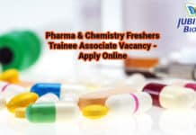 Jubilant Biosys Freshers Trainee Associate Vacancy - Apply Online