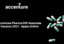 Accenture Pharma ERP Associate Vacancy 2021 - Apply Online