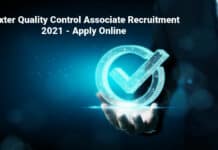 Baxter Quality Control Associate Recruitment 2021 - Apply Online