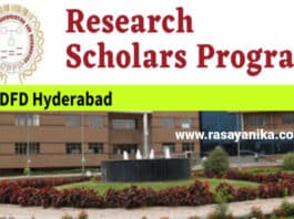 CDFD Research Scholars Program 2021 Announced - Applications Invited