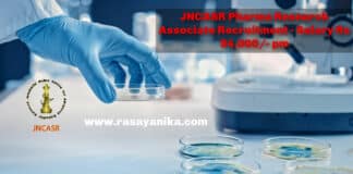 JNCASR Pharma Research Associate Recruitment - Salary Rs 54,000_- pm (1)