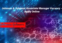 Johnson & Johnson Associate Manager Vacancy - Apply Online