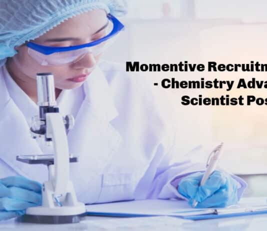 Momentive Recruitment 2021 - Chemistry Advanced Scientist Post