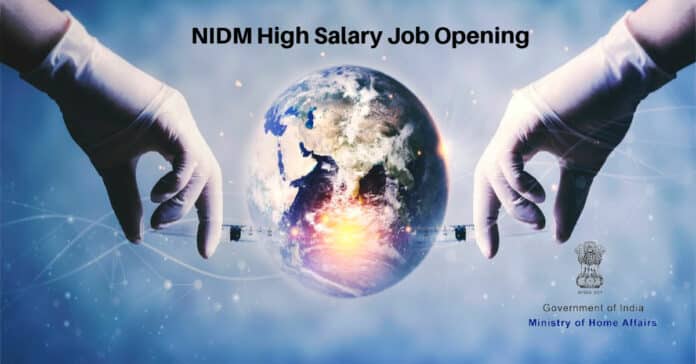 NIDM High Salary Job Opening - Chemistry & Chemical Science Project Associate