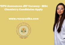 PDPU Announces JRF Vacancy - MSc Chemistry Candidates Apply