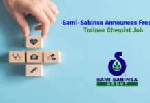 Sami-Sabinsa Announces Freshers Trainee Chemist Job - Apply Online