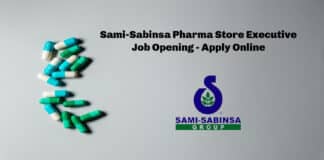 Sami-Sabinsa Pharma Store Executive Job Opening - Apply Online