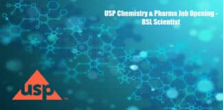 USP Chemistry & Pharma Job Opening - RSL Scientist