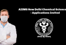 AIIMS New Delhi Chemical Science Job - Applications Invited