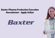 Baxter Pharma Production Executive Recruitment - Apply Online