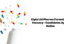 Cipla Ltd Pharma Formulator Vacancy - Candidates Apply Online