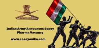 Exclusive: Indian Army Announces Sepoy Pharma Vacancy 2021 - Applications Invited